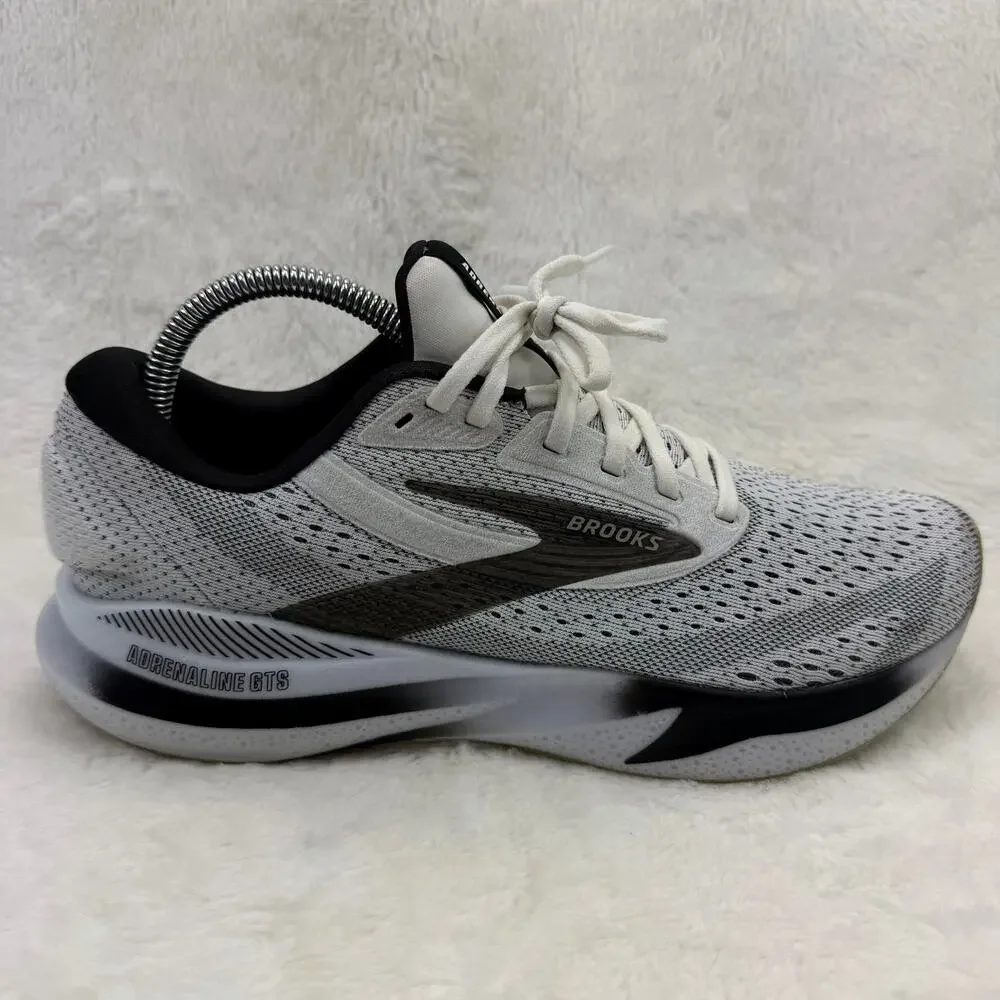 Brooks Adrenaline GTS 24 Womens Running Shoes White Black Size 9.5 Support